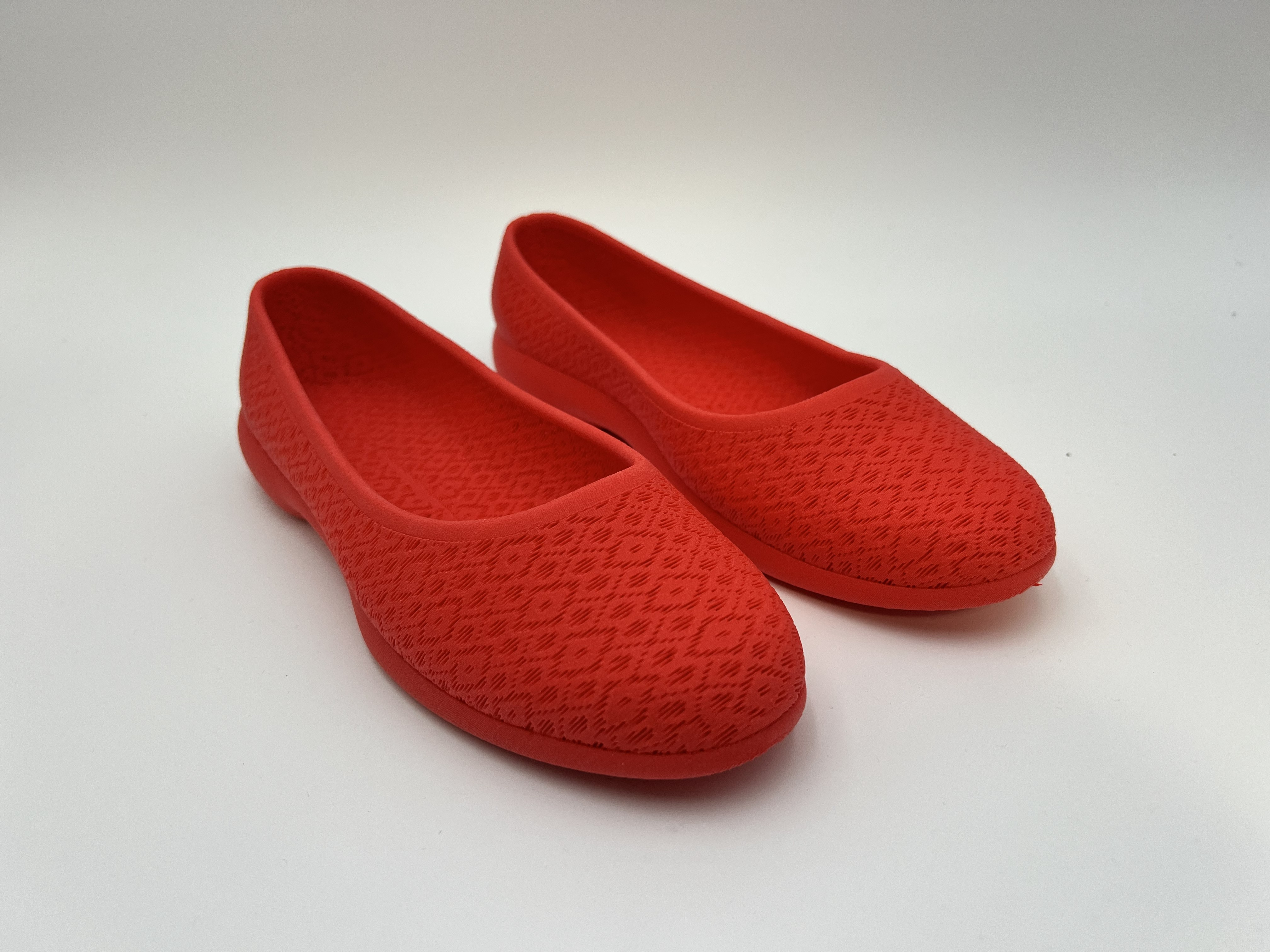 Koobz 3D Printed Ballet Flats - Red